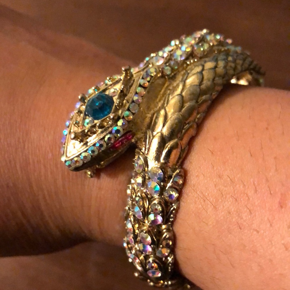 Betsey Johnson Gold tone Serpent bracelet